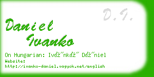 daniel ivanko business card